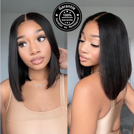 GlueLess Bob carré – Lace HD ultra naturelle